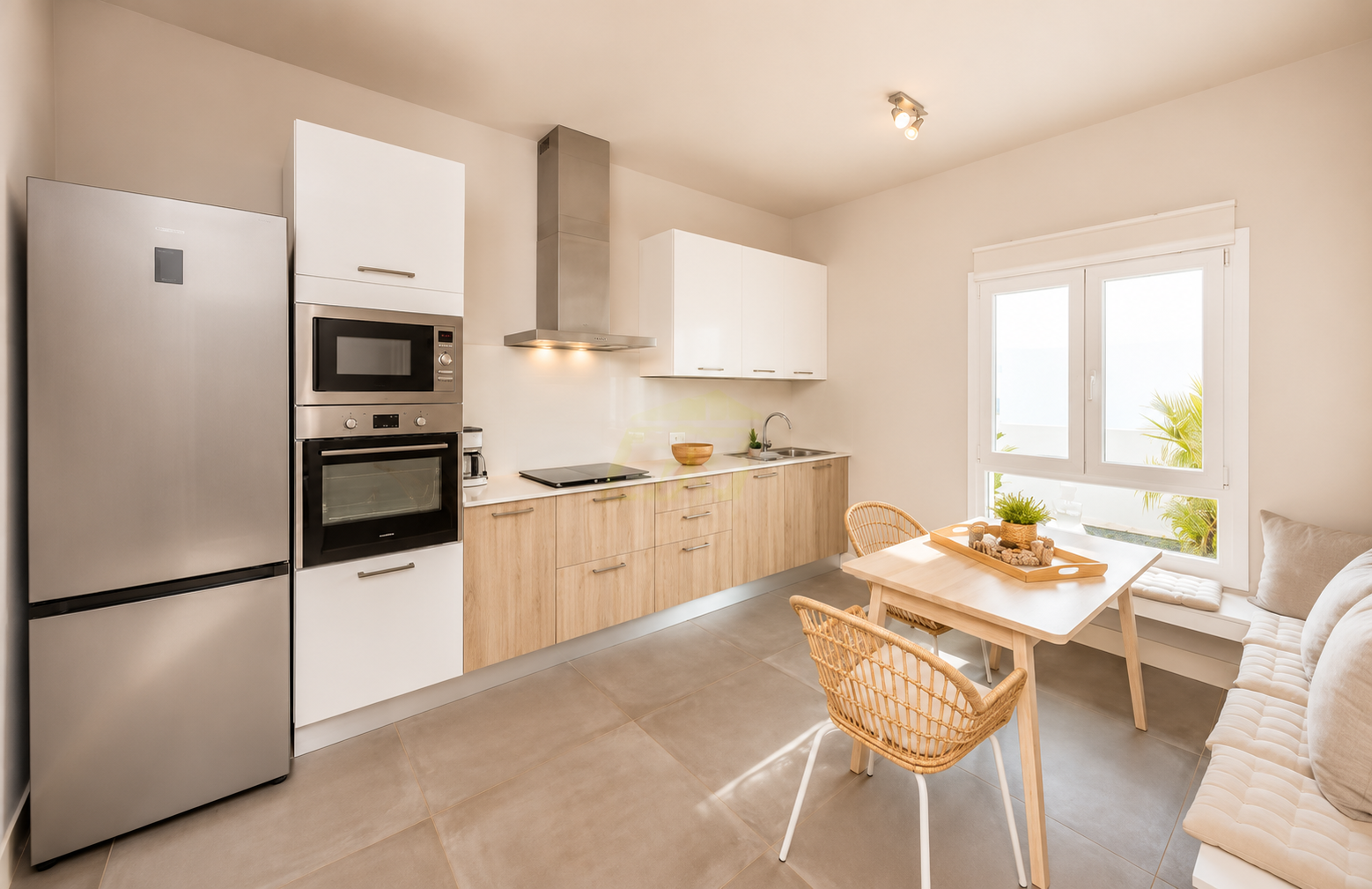 Kitchen and dining area