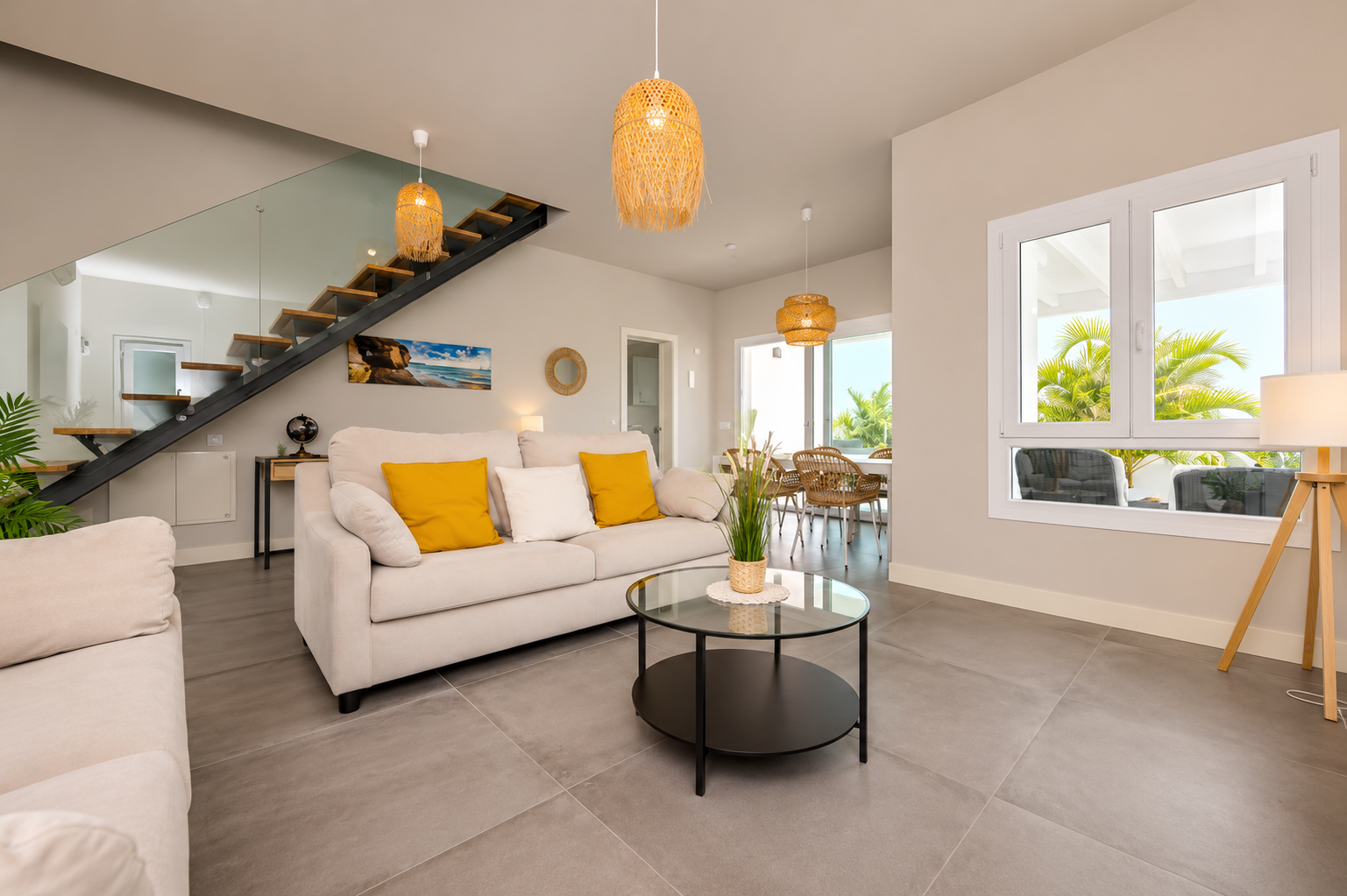 Open plan living room